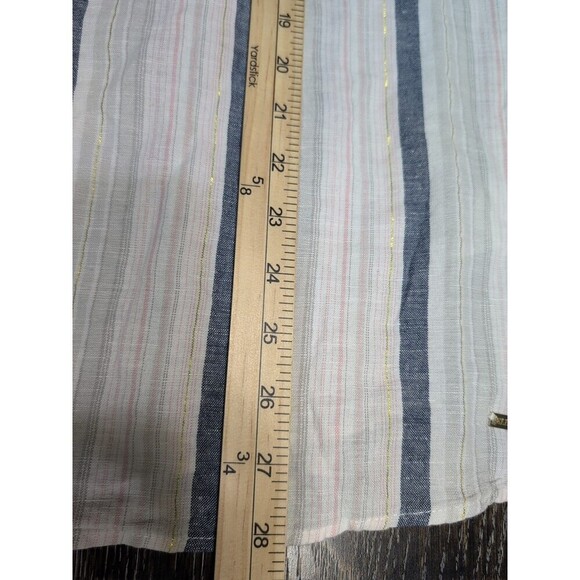 Ellen Tracy Women's Long Sleeves Striped Split Zip Neck Tunic Top 1X Coastal 159 - Picture 8 of 8